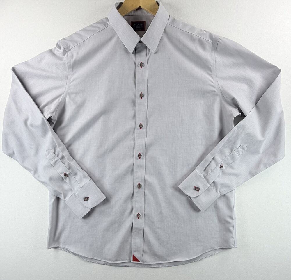 UNTUCKit Men’s Rubican WF Button-Down Long Sleeve Cotton Shirt Size Large
